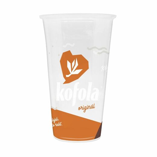 Plastový kelímek transparentní Kofola 0,5 L